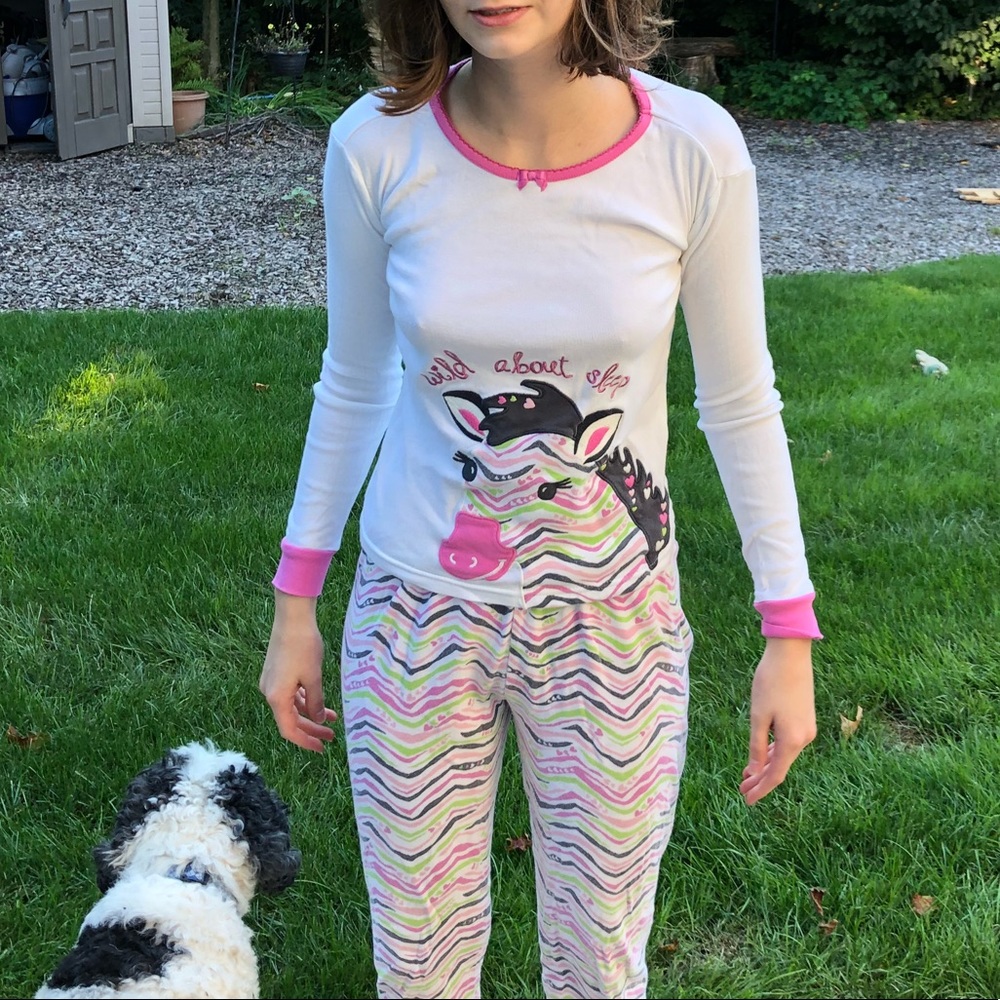 Gymboree zebra Wild About Sleep Pajamas